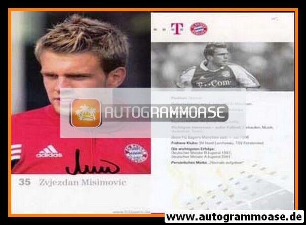 Autogramm Fussball | FC Bayern München | 2002 | Zvjezdan MISIMOVIC