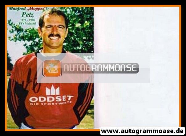 Autogramm Fussball | FSV Mainz 05 | 1980er Retro | Manfred PETZ