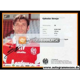 Autogramm Fussball | FSV Mainz 05 | 2001 | Vjekoslaw SKRINJAR