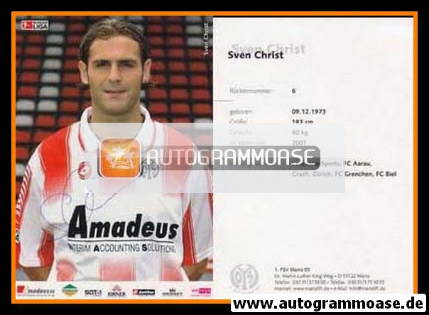Autogramm Fussball | FSV Mainz 05 | 2002 | Sven CHRIST