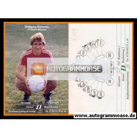 Autogramm Fussball | FC Bayern München | 1980er | Wolfgang DREMMLER (Portrait Color HDB)