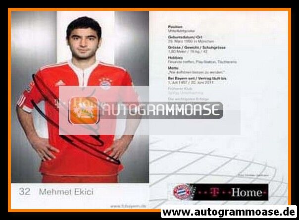 Autogramm Fussball | FC Bayern München | 2009 | Mehmet EKICI