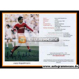 Autogramm Fussball | FC Bayern München | 1970er Retro | Jupp KAPELLMANN (Spieleszene Color)