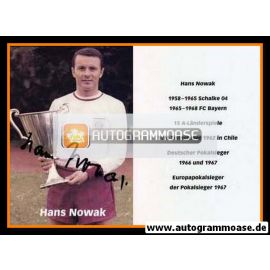 Autogramm Fussball | FC Bayern München | 1960er Retro | Hans NOWAK (Portrait Color Pokal)