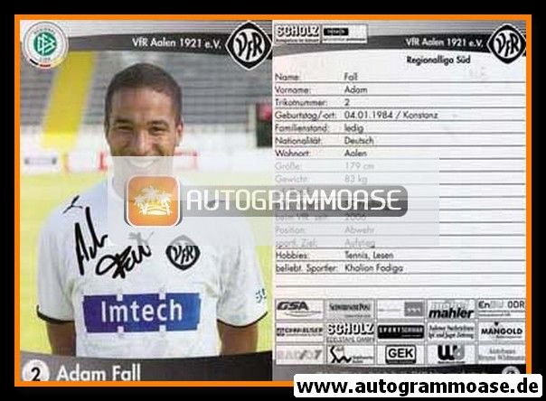 Autogramm Fussball | VfR Aalen | 2006 | Adam FALL