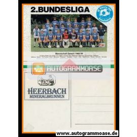 Mannschaftskarte Fussball | SV Viktoria 1901 Aschaffenburg | 1988 
