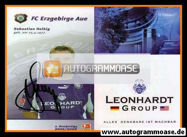 Autogramm Fussball | FC Erzgebirge Aue | 2005 | Sebastian HELBIG