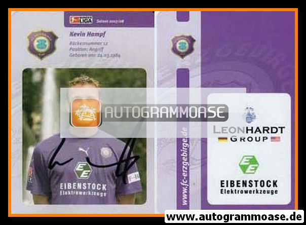 Autogramm Fussball | FC Erzgebirge Aue | 2007 | Kevin HAMPF