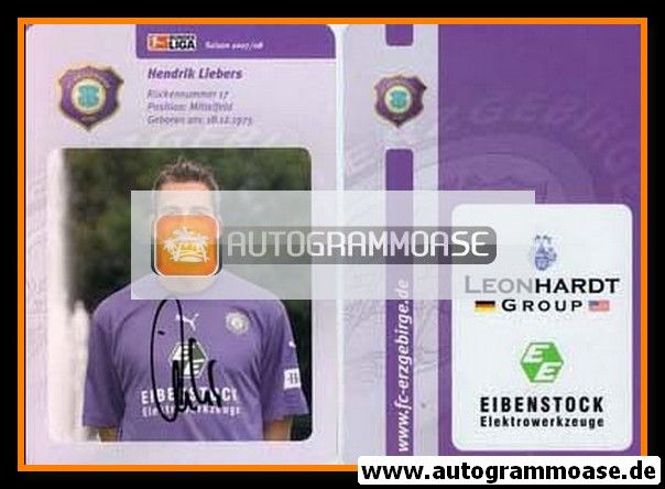 Autogramm Fussball | FC Erzgebirge Aue | 2007 | Hendrik LIEBERS