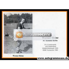 Autogramm Fussball | BFC Dynamo Berlin | 1960er Retro | Werner HEINE