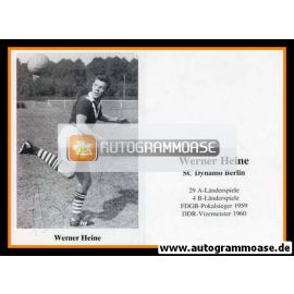 Autogramm Fussball | BFC Dynamo Berlin | 1960er Retro | Werner HEINE (Portrait SW)