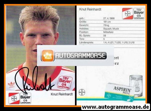 Autogramm Fussball | Bayer Leverkusen | 1989 | Knut REINHARDT