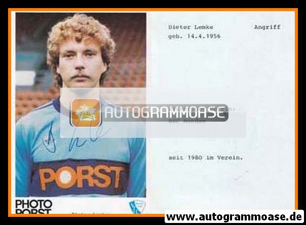 Autogramm Fussball | VfL Bochum | 1980 | Dieter LEMKE