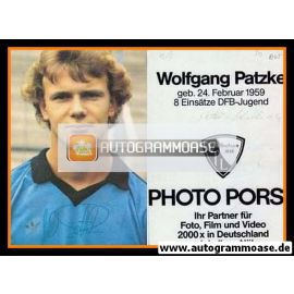 Autogramm Fussball | VfL Bochum | 1981 | Wolfgang PATZKE _