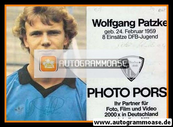 Autogramm Fussball | VfL Bochum | 1981 | Wolfgang PATZKE _