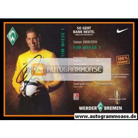 Autogramm Fussball | SV Werder Bremen | 2009 | Tim WIESE