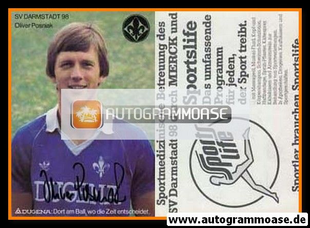 Autogramm Fussball | SV Darmstadt 98 | 1982 | Oliver POSNIAK