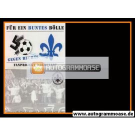 Aufkleber Fussball | SV Darmstadt 98 | 2000er | FÜR EIN BUNTES BÖLLE - GEGEN RECHTS