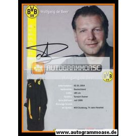 Autogramm Fussball | Borussia Dortmund | 2007 | Wolfgang DE BEER
