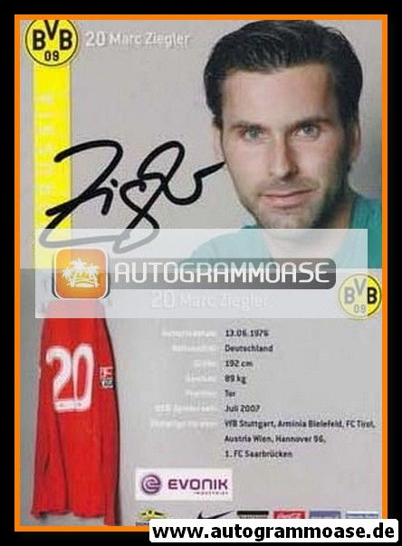 Autogramm Fussball | Borussia Dortmund | 2007 | Marc ZIEGLER