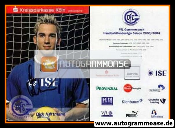 Autogramm Handball | VfL Gummersbach | 2003 | Dirk HARTMANN