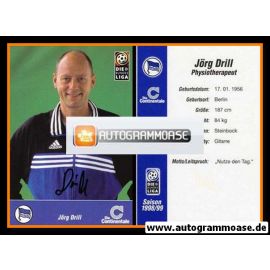 Autogramm Fussball | Hertha BSC Berlin | 1998 | J&ouml;rg DRILL