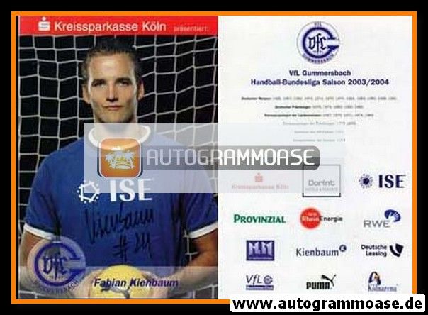 Autogramm Handball | VfL Gummersbach | 2003 | Fabian KIENBAUM