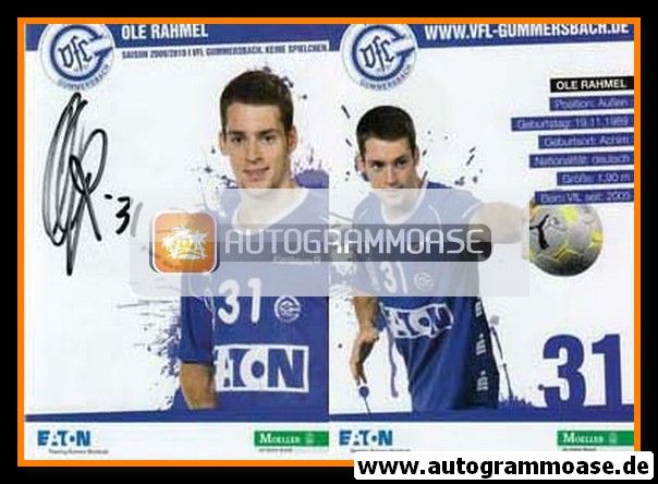 Autogramm Handball | VfL Gummersbach | 2009 | Ole RAHMEL