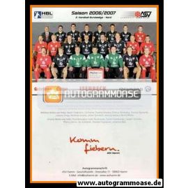 Mannschaftskarte Handball | ASV Hamm | 2006