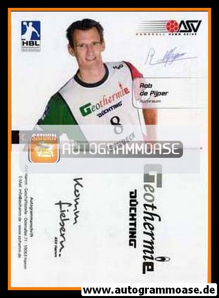 Autogramm Handball | ASV Hamm | 2007 | Rob DE PIJPER