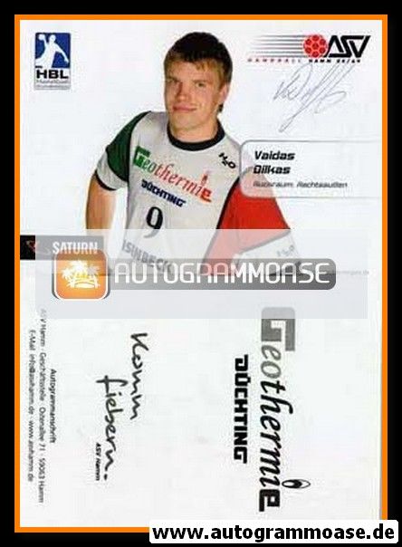 Autogramm Handball | ASV Hamm | 2007 | Vaidas DILKAS