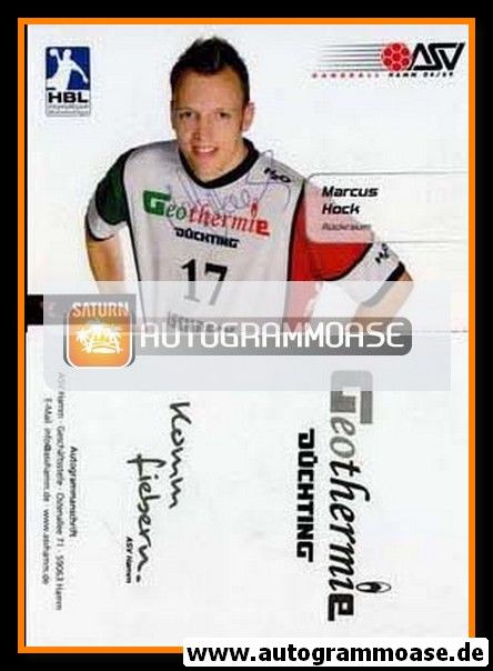 Autogramm Handball | ASV Hamm | 2007 | Marcus HOCK
