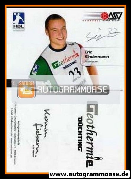 Autogramm Handball | ASV Hamm | 2007 | Eric SINDERMANN
