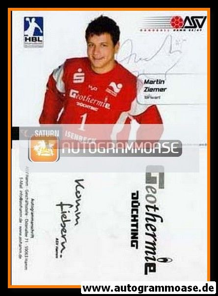 Autogramm Handball | ASV Hamm | 2007 | Martin ZIEMER
