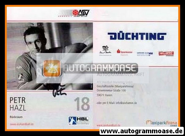 Autogramm Handball | ASV Hamm | 2008 | Petr HAZL