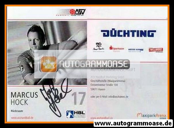 Autogramm Handball | ASV Hamm | 2008 | Marcus HOCK