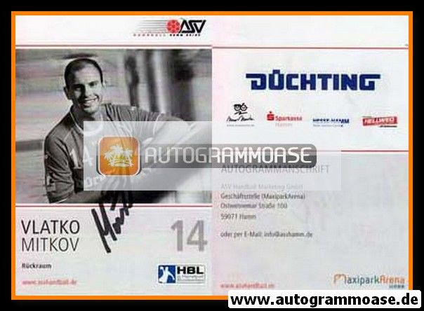Autogramm Handball | ASV Hamm | 2008 | Vlatko MITKOV