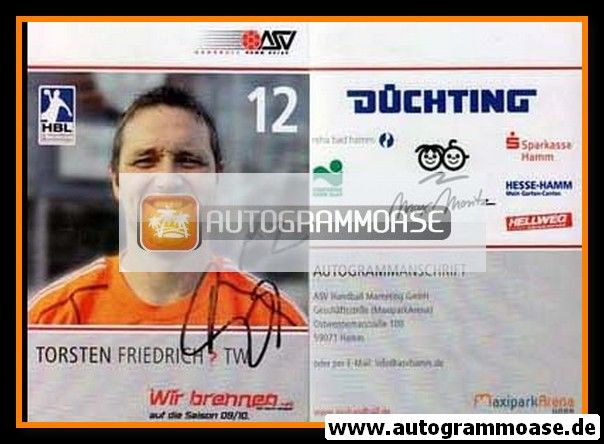 Autogramm Handball | ASV Hamm | 2009 | Torsten FRIEDRICH