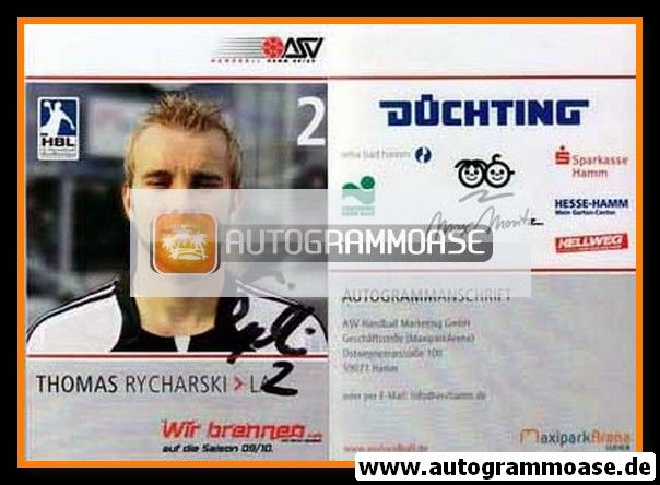 Autogramm Handball | ASV Hamm | 2009 | Thomas RYCHARSKI