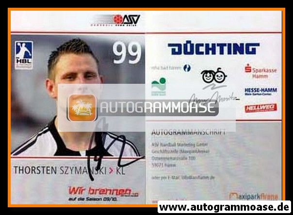 Autogramm Handball | ASV Hamm | 2009 | Thorsten SZYMANSKI