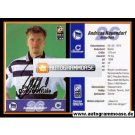 Autogramm Fussball | Hertha BSC Berlin | 1998 | Andreas NEUENDORF