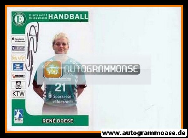 Autogramm Handball | Eintracht Hildesheim | 2006 | Rene BOESE