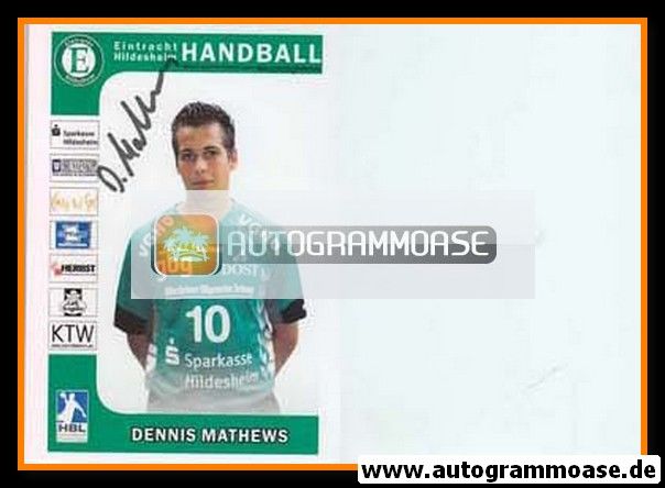 Autogramm Handball | Eintracht Hildesheim | 2006 | Dennis MATHEWS