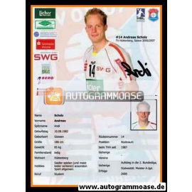 Autogramm Handball | TV Hüttenberg | 2006 | Andreas SCHOLZ