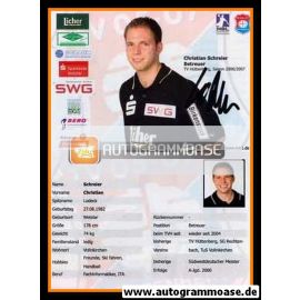 Autogramm Handball | TV Hüttenberg | 2006 | Christian SCHREIER