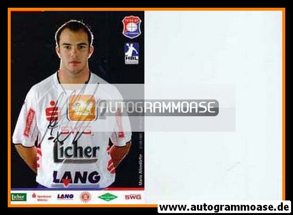 Autogramm Handball | TV Hüttenberg | 2008 | Mario ALLENDÖRFER