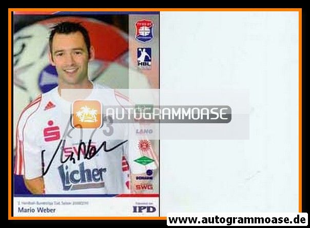 Autogramm Handball | TV Hüttenberg | 2008 | Mario WEBER