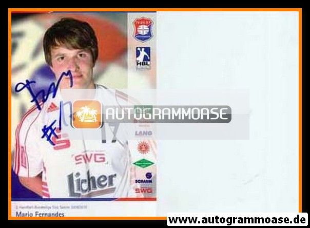 Autogramm Handball | TV Hüttenberg | 2009 | Mario FERNANDES