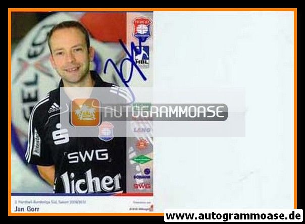 Autogramm Handball | TV Hüttenberg | 2009 | Jan GORR