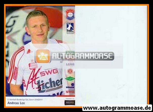Autogramm Handball | TV Hüttenberg | 2009 | Andreas LEX